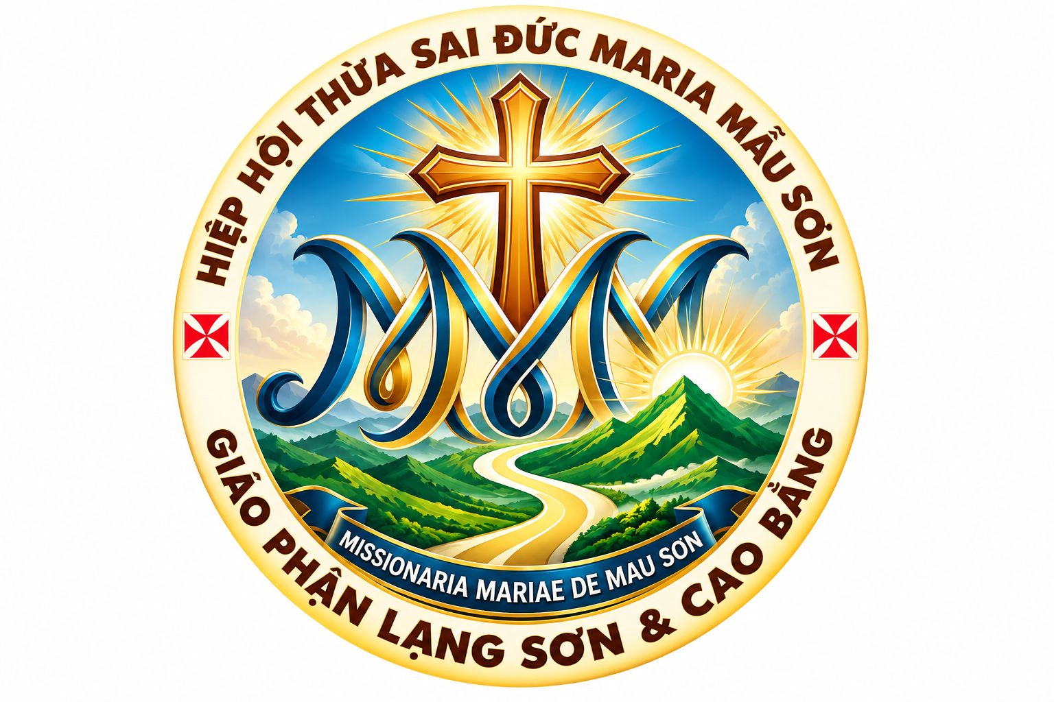 Huy hiệu Hiệp hội Thừa Sai Đức Maria Mẫu Sơn